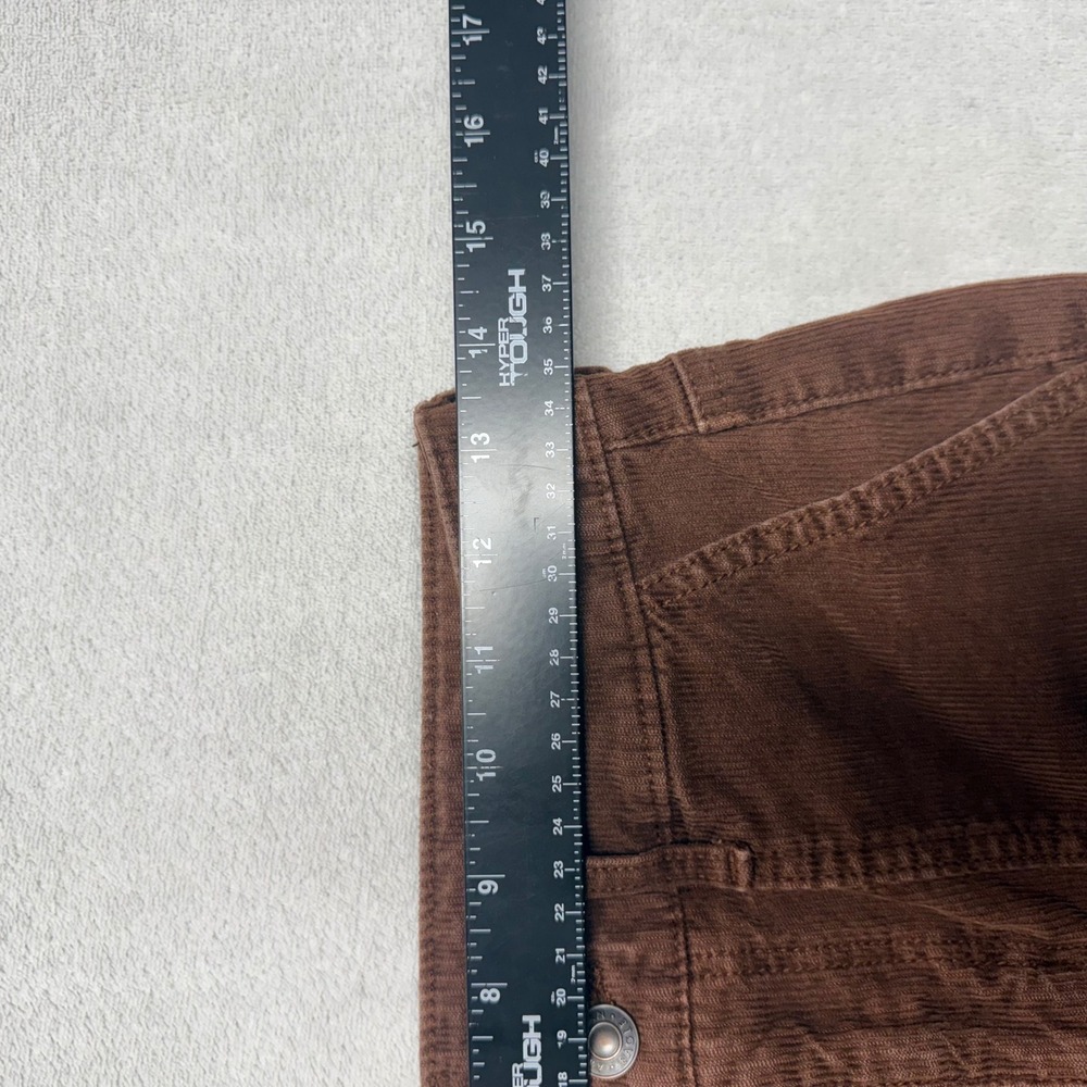 American Eagle Brown Corduroy Flare Pants High Rise Stretch Size 4 Regular - Picture 4 of 14